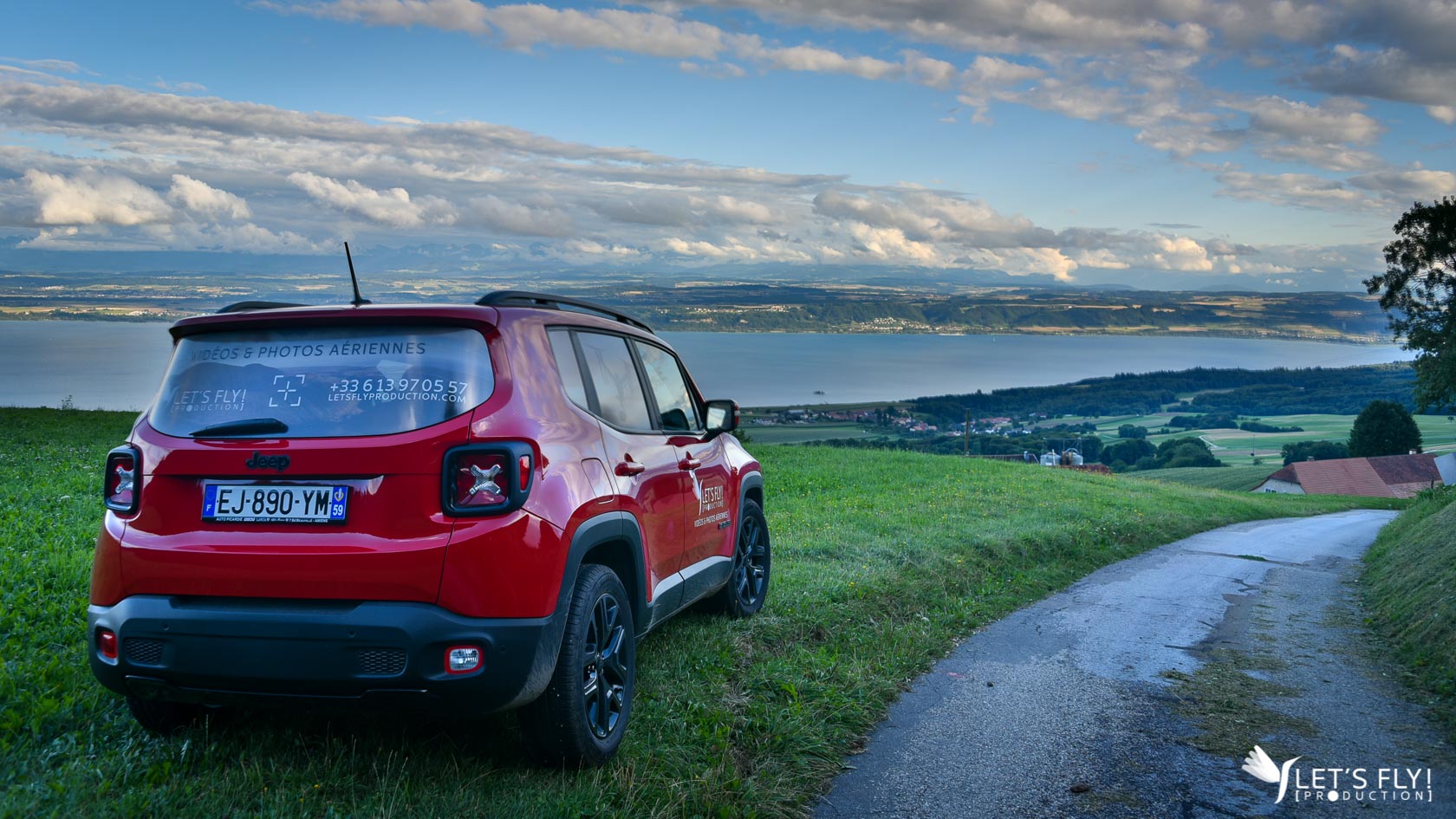 Tour de France et Tour de Suisse avec Mister Red, la Jeep Let's Fly Production !