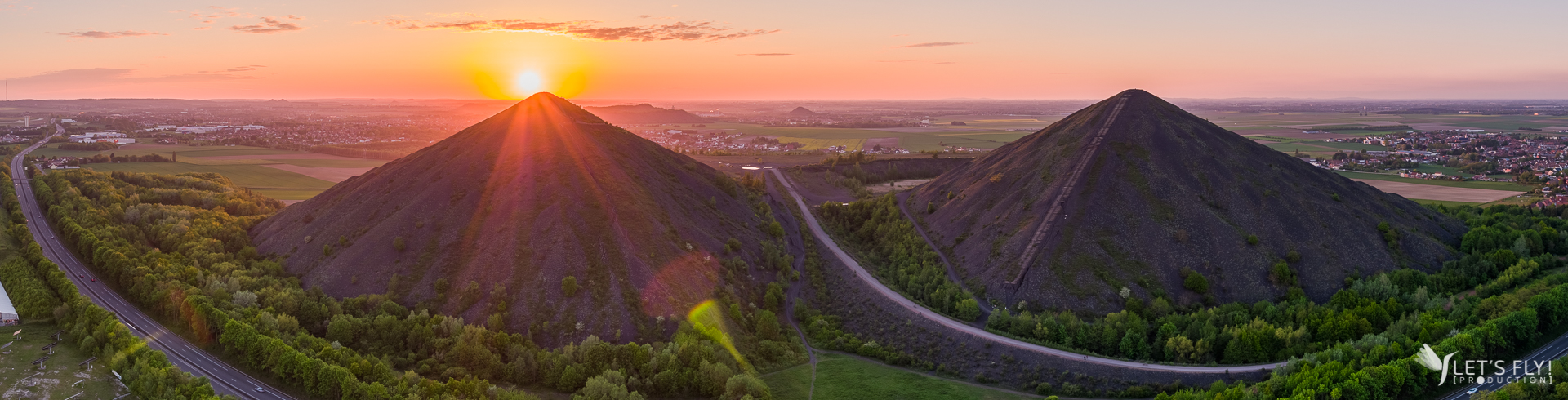 Prise de vue aérienne du projet 